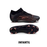 ZAPATO RS DE FÚTBOL DE NIÑO IRON JUNIOR BLACK/ROSE GOLD