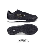 ZAPATO RS DE FÚTBOL NIÑO RAPTOR JUNIOR BLACK/GOLD