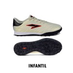 ZAPATO RS DE FÚTBOL NIÑO RAPTOR JUNIOR WHITE/RED