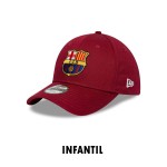 Gorra New Era FC Barcelona Core 9FORTY Niño Rojo