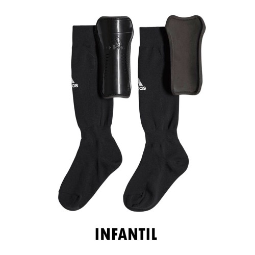 CALCETINES Y ESPINILLERAS ADIDAS BLACK INFANTIL