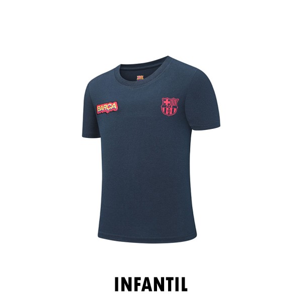 T-Shirt Barcelona Infantil Patches