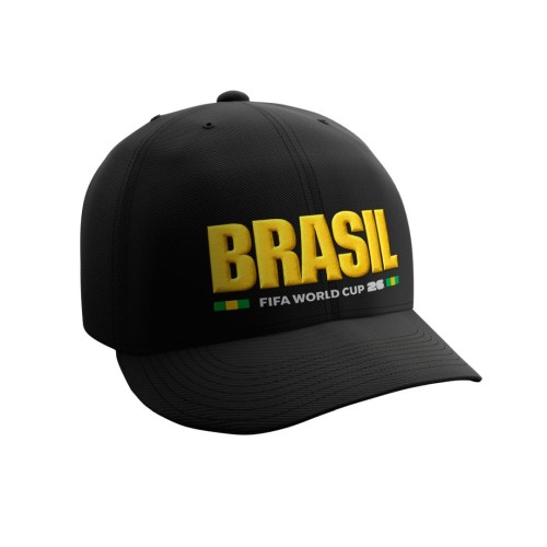 GORRA DE HOMBRE BRASIL FIFA 26 FANWEAR BLACK