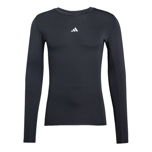 CAMISA ADIDAS TECHFIT MANGA LARGA NEGRO