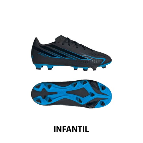 ADIDAS F50 HYPERFAST CLUB FG/MG BLACK INFANTIL