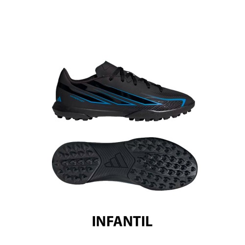 ADIDAS F50 HYPERFAST CLUB TF BLACK INFANTIL  