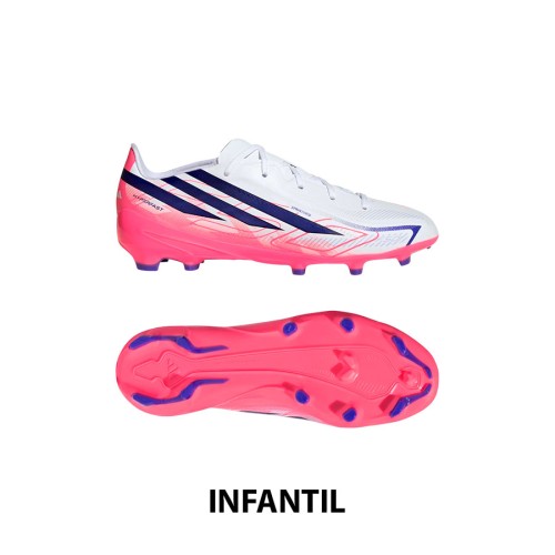 ZAPATOS DE FUTBOL F50 HYPERFAST LEAGUE FG INFANTIL CHAOS VS CONTROL