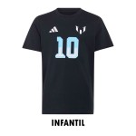CAMISA ADIDAS GRAPHIC MESSI BLACK INFANTIL