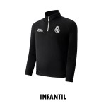 JERSEY MANGA LARGA 1/4 ZIPPER DE NIÑO REAL MADRID REACTION
